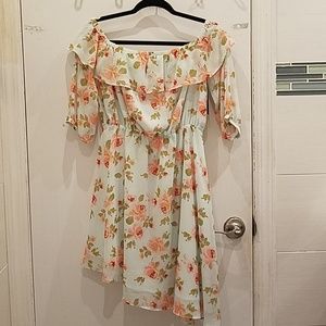 NWT Free Press asymmetrical off-the-shoulder dress